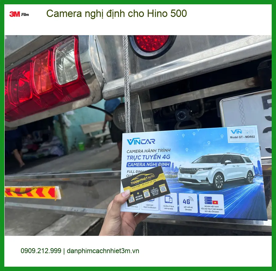 Anh Tấn lắp camera nghị định Hino 500 ở Quận 12 tránh phạt nguội