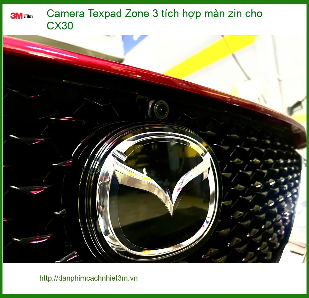 Anh Cường lắp Camera Texpad Zone 3 tích hợp màn zin cho CX30 Quận 9