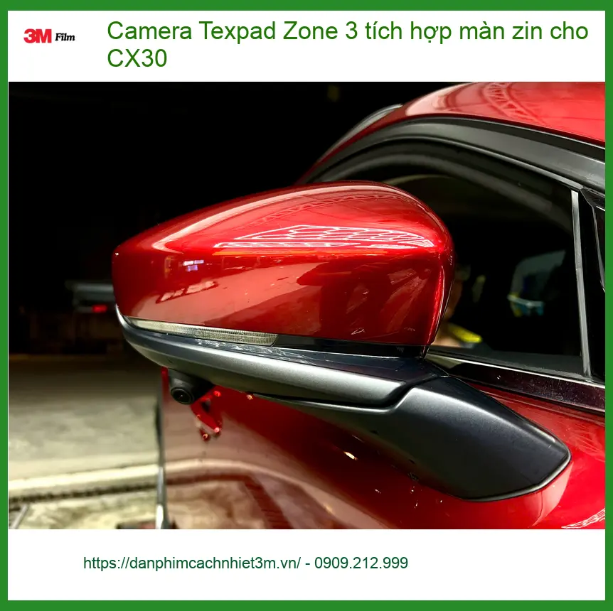 Anh Cường lắp Camera Texpad Zone 3 tích hợp màn zin cho CX30 Quận 9 ảnh thực tế 3