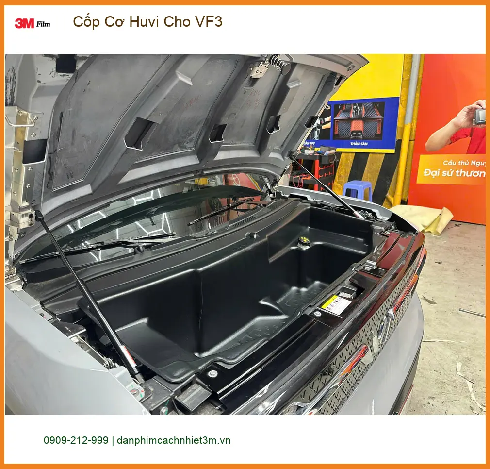 Anh Khôi lắp Cốp Cơ Huvi cho VinFast VF3 Quận 12 để đóng mở cốp tiện lợi