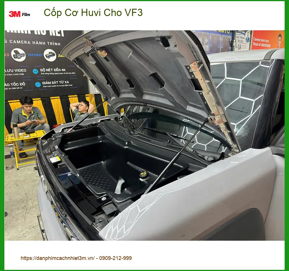 Anh Khôi lắp Cốp Cơ Huvi cho VinFast VF3 Quận 12 để đóng mở cốp tiện lợi ảnh thực tế 4