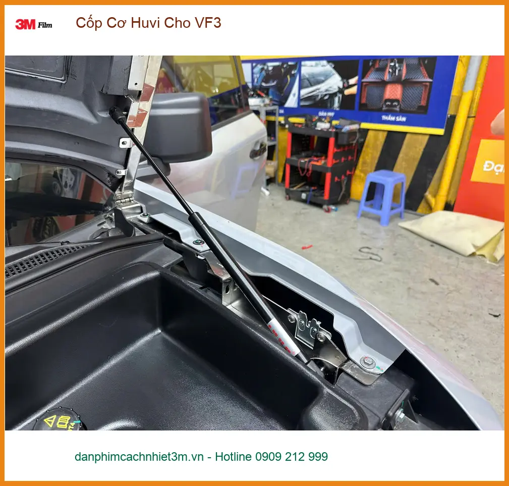 Anh Khôi lắp Cốp Cơ Huvi cho VinFast VF3 Quận 12 để đóng mở cốp tiện lợi ảnh thực tế 5