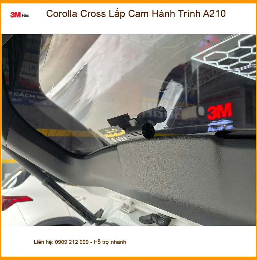 Chị Thảo lắp Cam Hành Trình A210 cho Corolla Cross Quận 9 ảnh thực tế 2