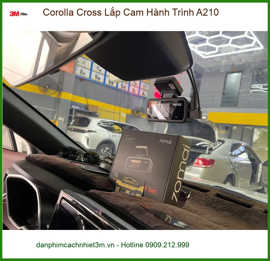 Chị Thảo lắp Cam Hành Trình A210 cho Corolla Cross Quận 9 ảnh thực tế 4
