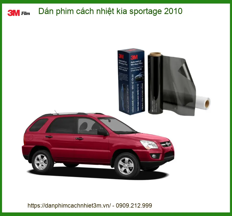Dán Phim Cách Nhiệt 3M Kia Sportage 2010 - Trung Tâm Thi Công Chính Hãng TPHCM