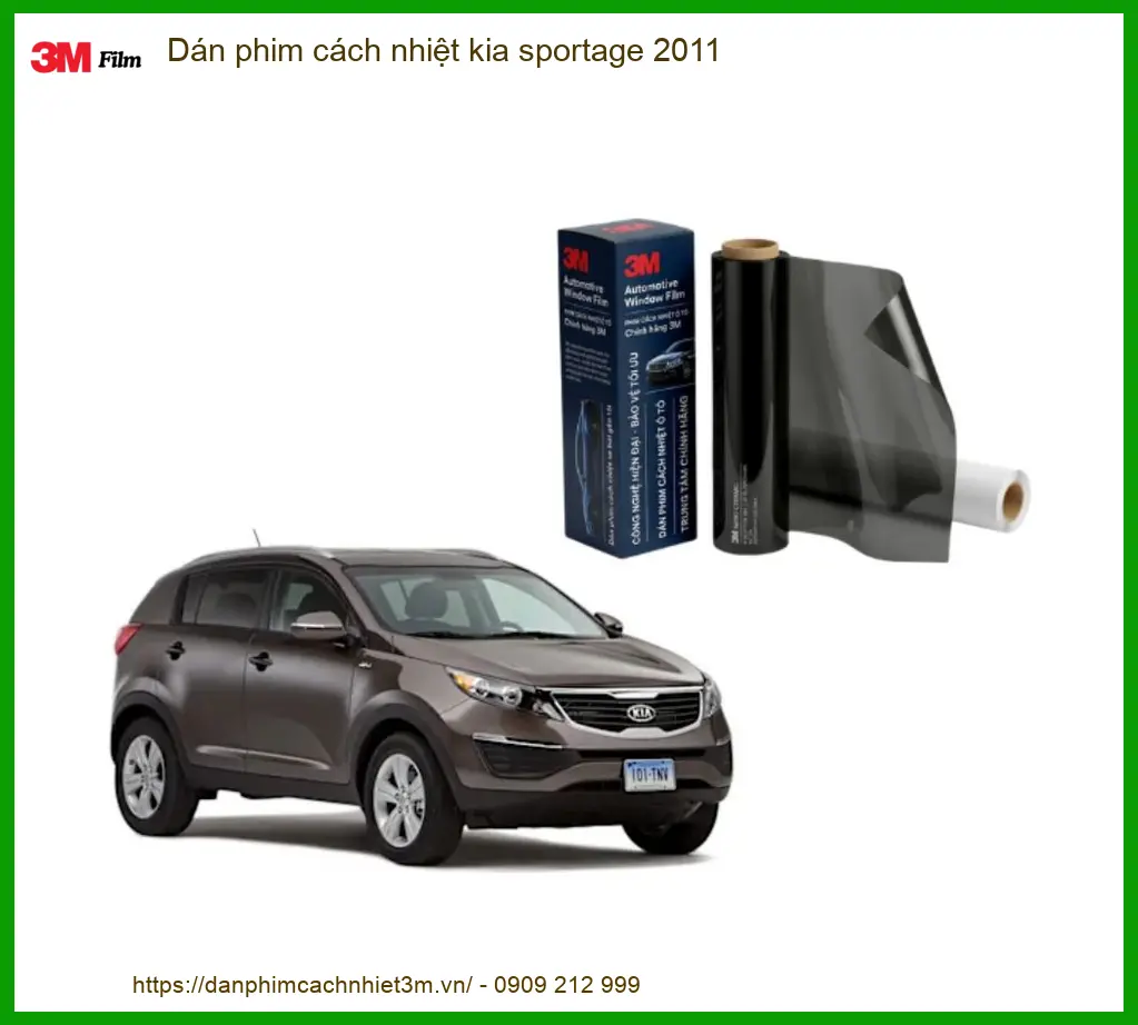 Dán Phim Cách Nhiệt Kia Sportage 2011 - Trung Tâm Thi Công Uy Tín TPHCM