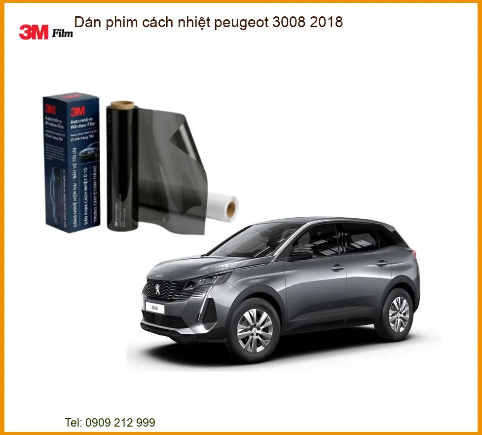 Dán Phim Cách Nhiệt Peugeot 3008 2018 - Trung Tâm Thi Công Chính Hãng TPHCM