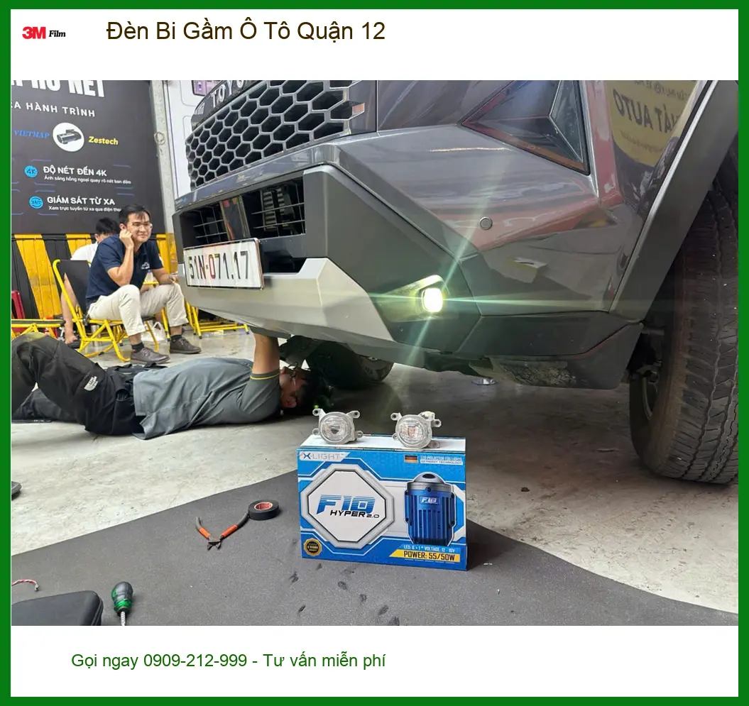 Chị Mai lắp Đèn Bi Gầm Ô Tô Honda HR-V Quận 12 an toàn hơn mùa mưa ảnh thực tế 2