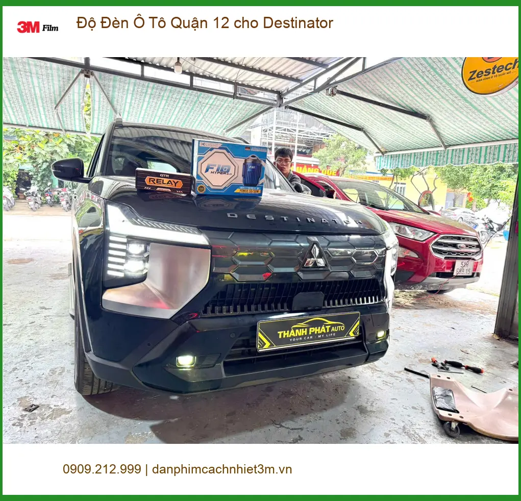 Anh Tú độ đèn ô tô cho Hyundai Creta tại Quận 12 vì đèn zin không đủ sáng ảnh thực tế 3