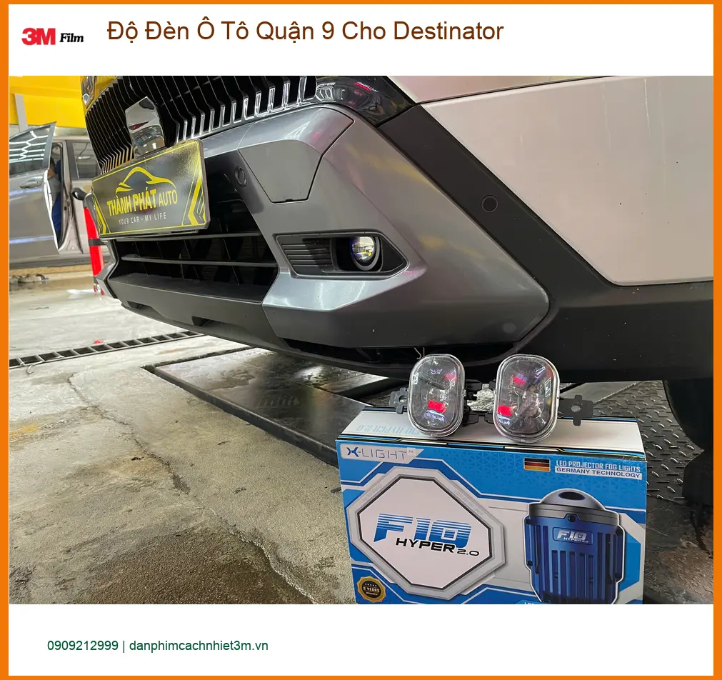 Anh Quang độ đèn ô tô Hyundai Creta tại Quận 9 vì đèn zin quá yếu khi đi đường tối ảnh thực tế 4