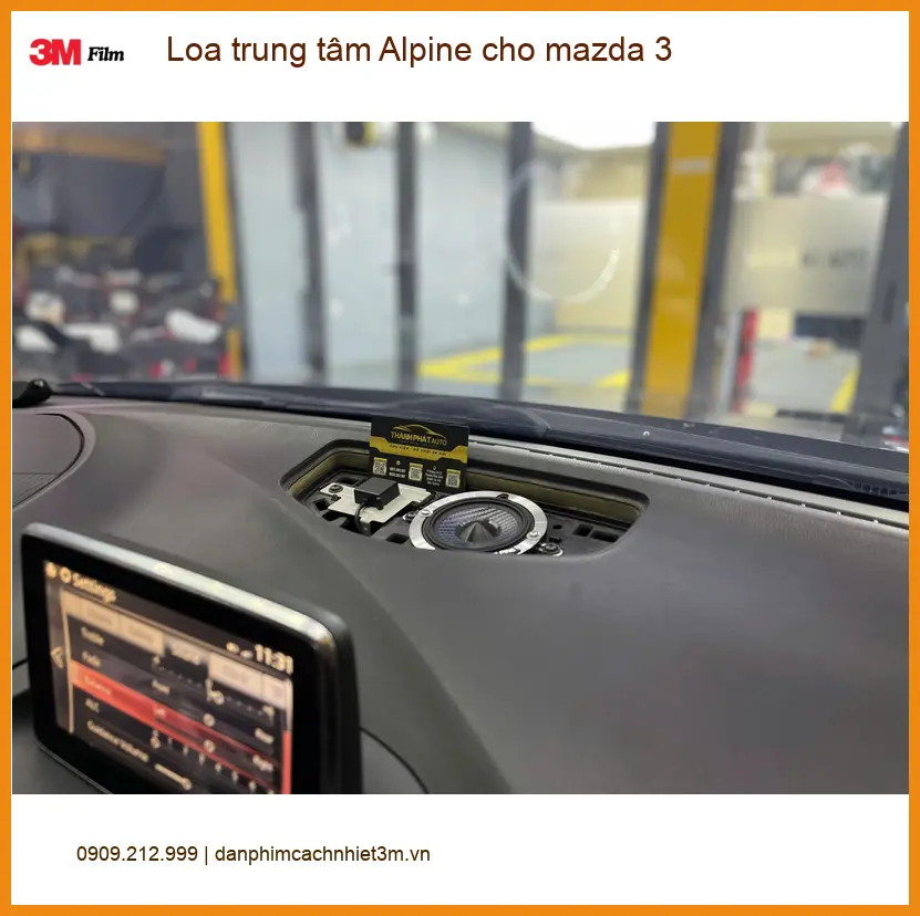 Anh Khang lắp loa trung tâm Alpine cho Mazda 3 ở Quận Bình Tân ảnh thực tế 4