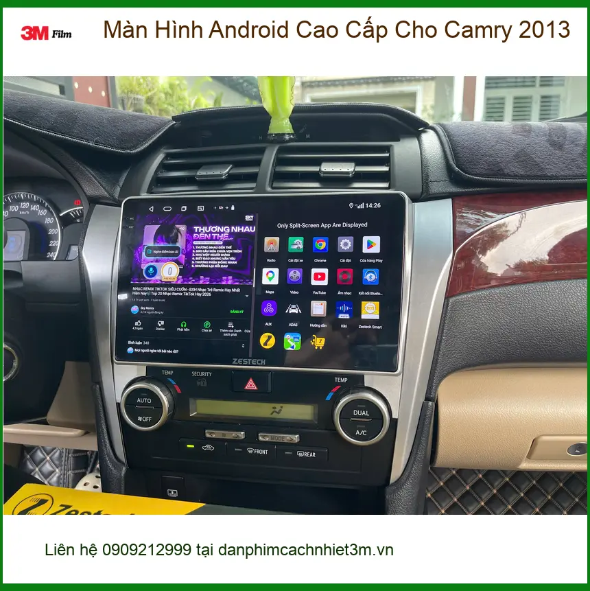 Anh Minh nâng cấp màn hình Android cao cấp cho Camry 2013 Quận 9 tiện ích ảnh thực tế 3