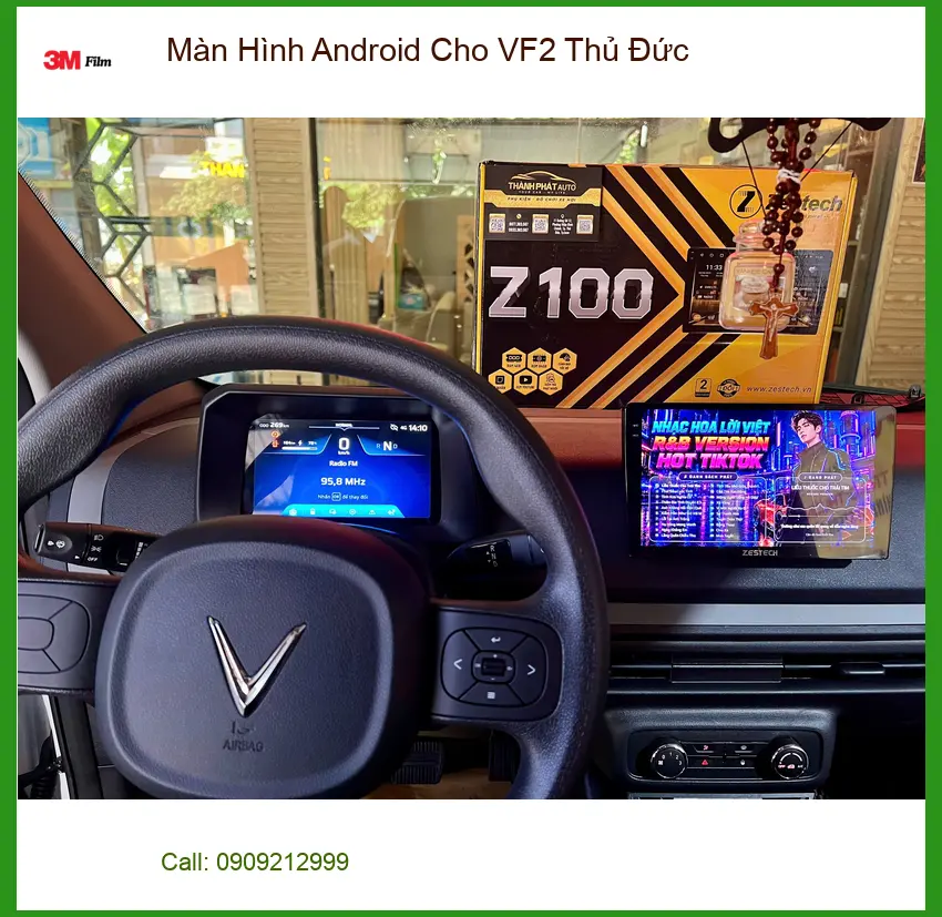 Anh Minh nâng cấp Màn Hình Android cho VinFast VF2 ở Thủ Đức
