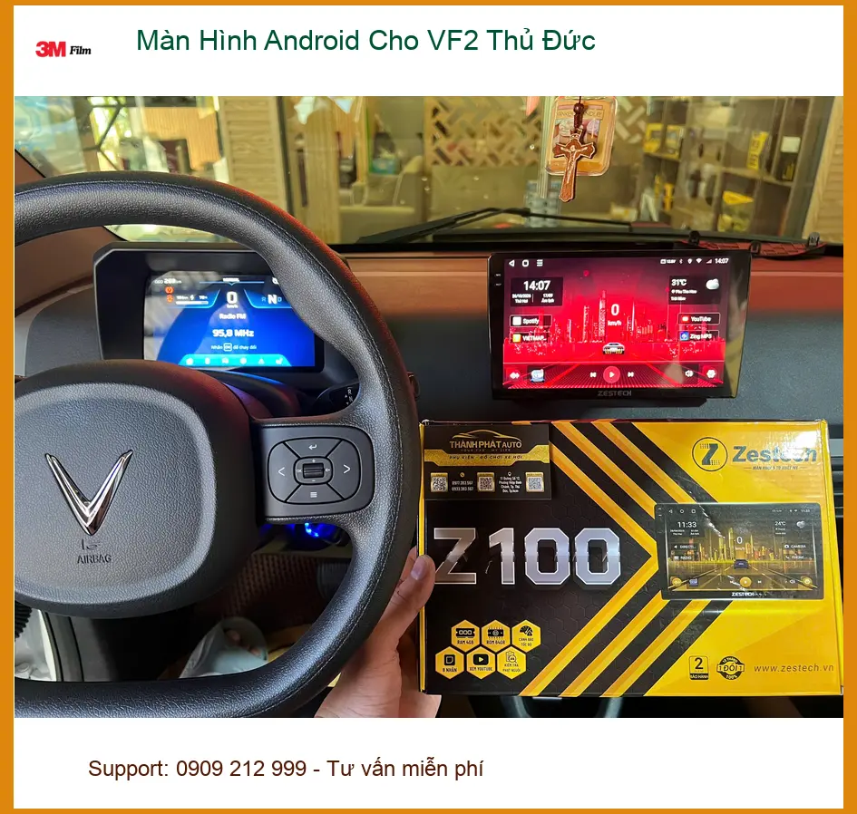 Anh Minh nâng cấp Màn Hình Android cho VinFast VF2 ở Thủ Đức ảnh thực tế 4