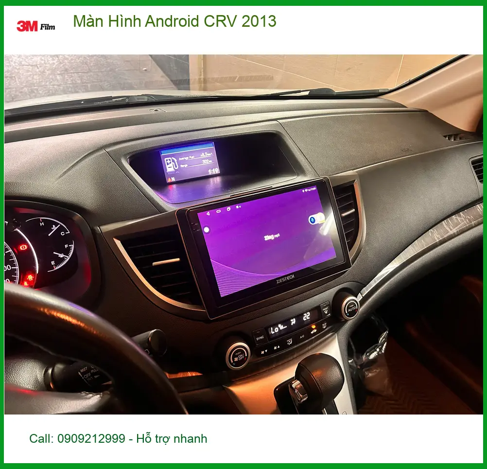 Chú Bình Minh nâng cấp Màn Hình Android CRV 2013 tại Quận 12 để xem YouTube ảnh thực tế 2
