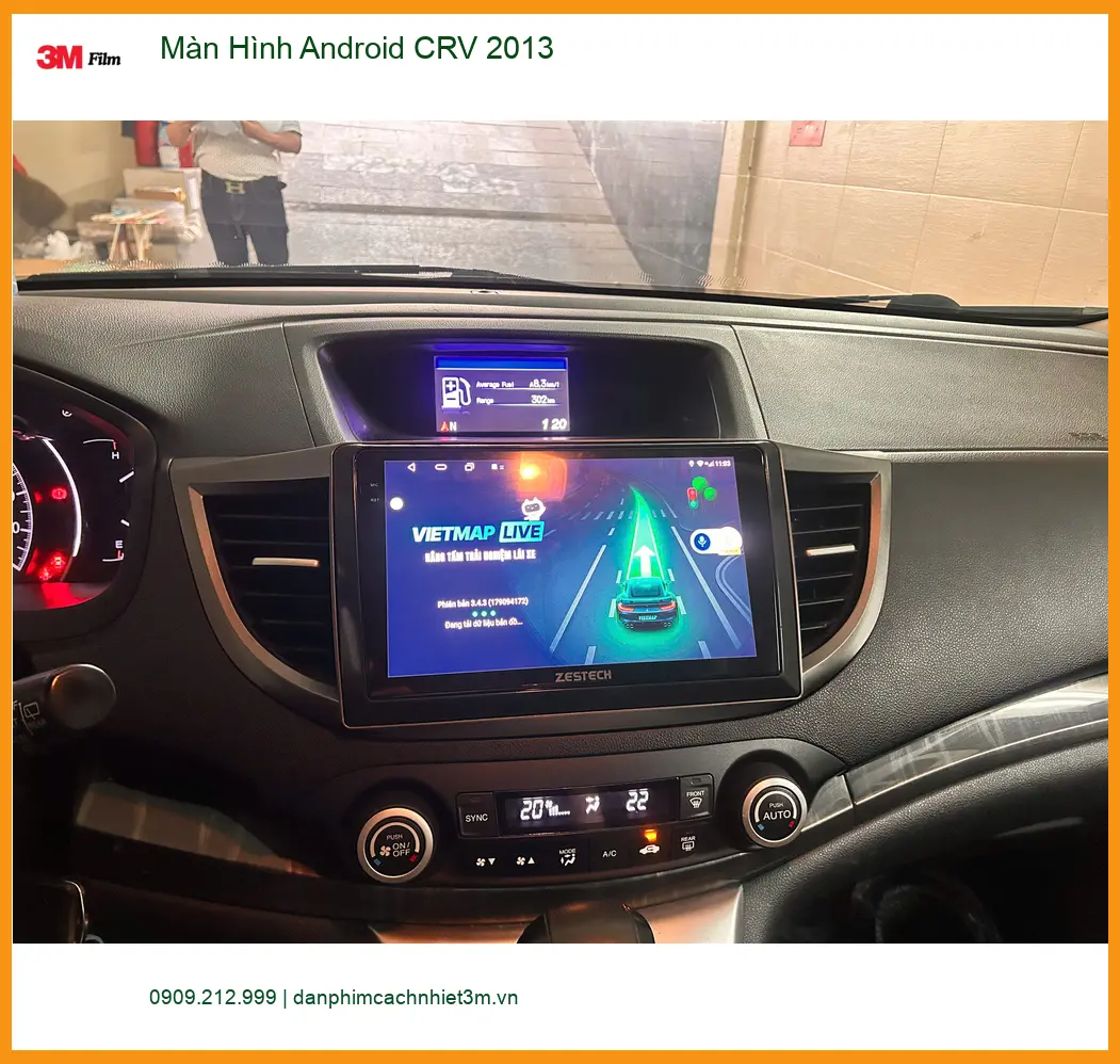 Chú Bình Minh nâng cấp Màn Hình Android CRV 2013 tại Quận 12 để xem YouTube ảnh thực tế 3