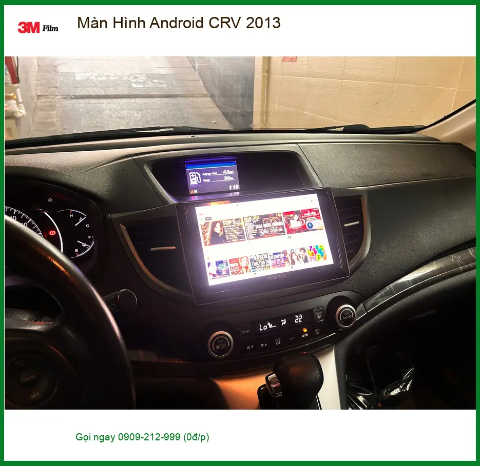 Chú Bình Minh nâng cấp Màn Hình Android CRV 2013 tại Quận 12 để xem YouTube ảnh thực tế 4