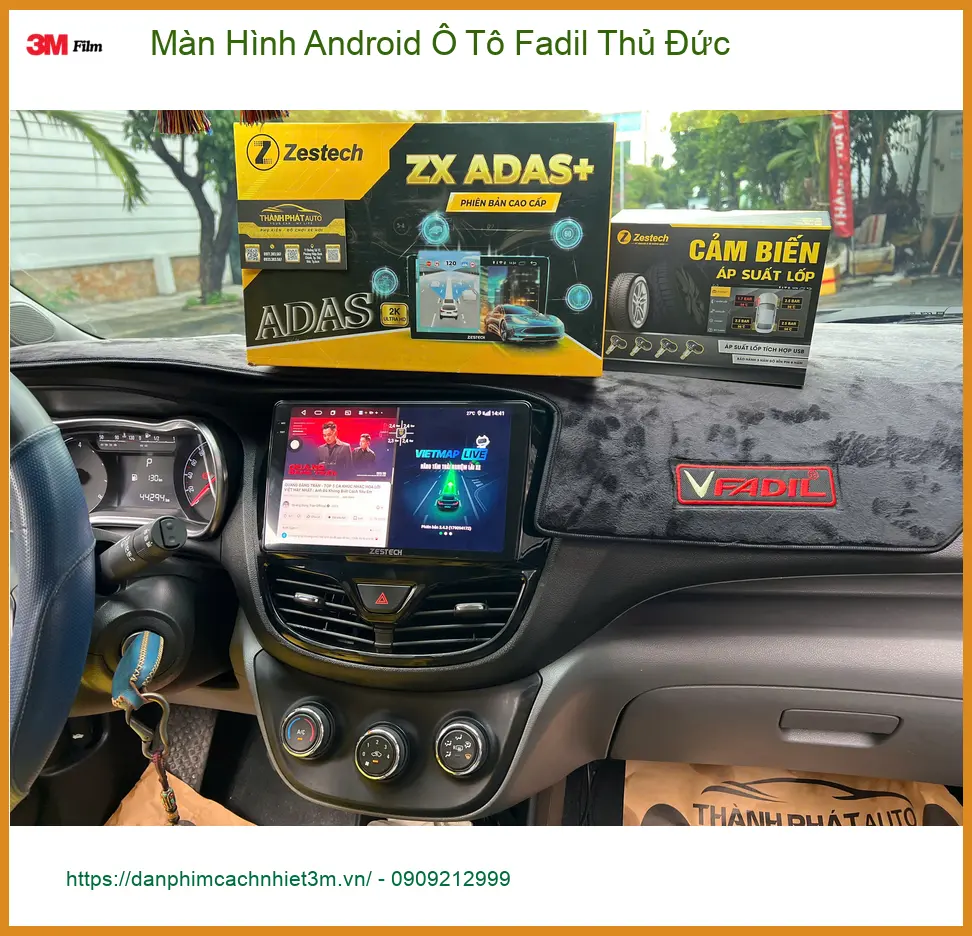 Chị Thảo lắp Màn Hình Android Ô Tô Fadil tại Thủ Đức để xe tiện nghi hơn ảnh thực tế 4