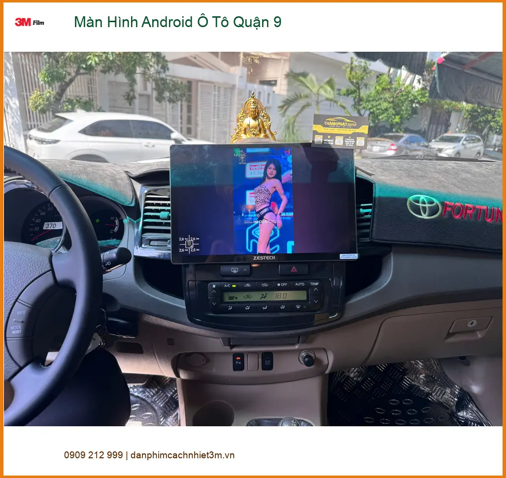 Chú Long lắp Màn Hình Android Ô Tô cho Toyota Camry tại Quận 9 để giải trí đa năng