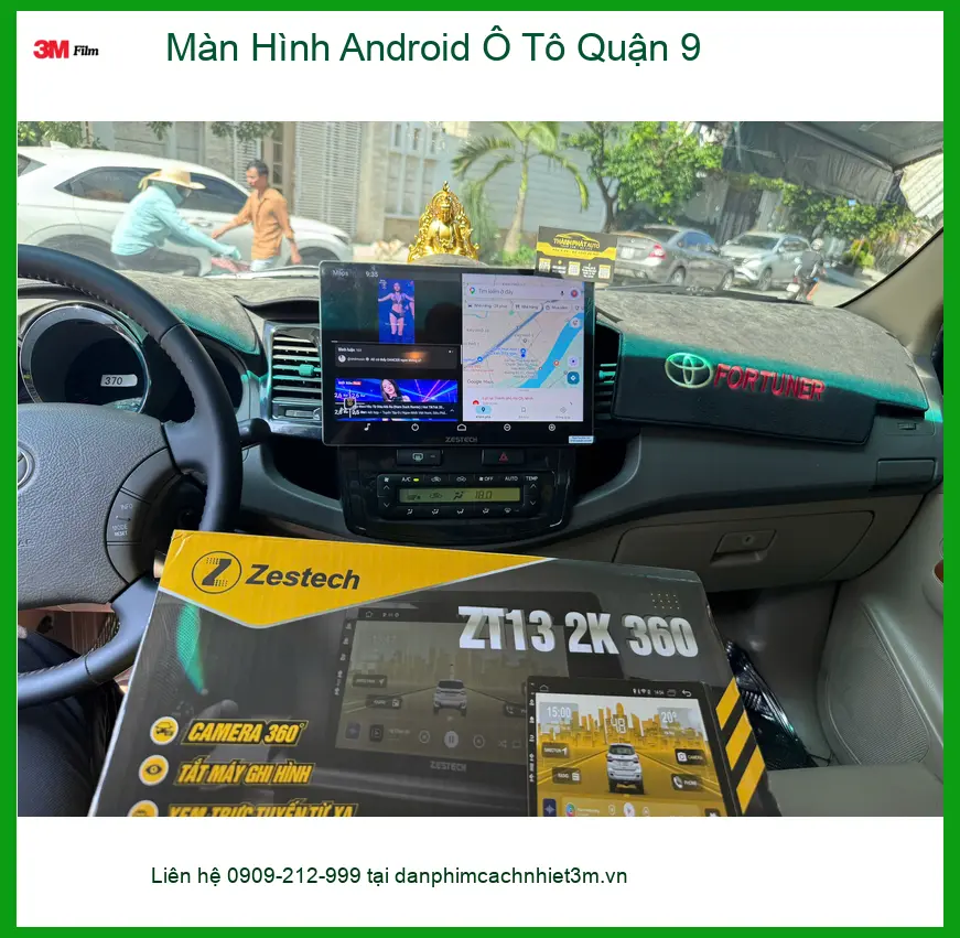 Chú Long lắp Màn Hình Android Ô Tô cho Toyota Camry tại Quận 9 để giải trí đa năng ảnh thực tế 4
