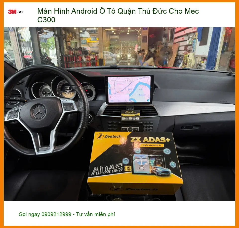 Chị Kiều nâng cấp Màn Hình Android Ô Tô cho Mec C300 tại Quận Thủ Đức