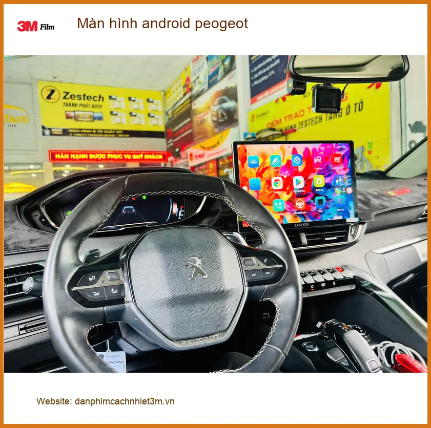Anh Tùng lắp màn hình Android Peugeot 3008 tại Quận Gò Vấp trải nghiệm công nghệ ảnh thực tế 2