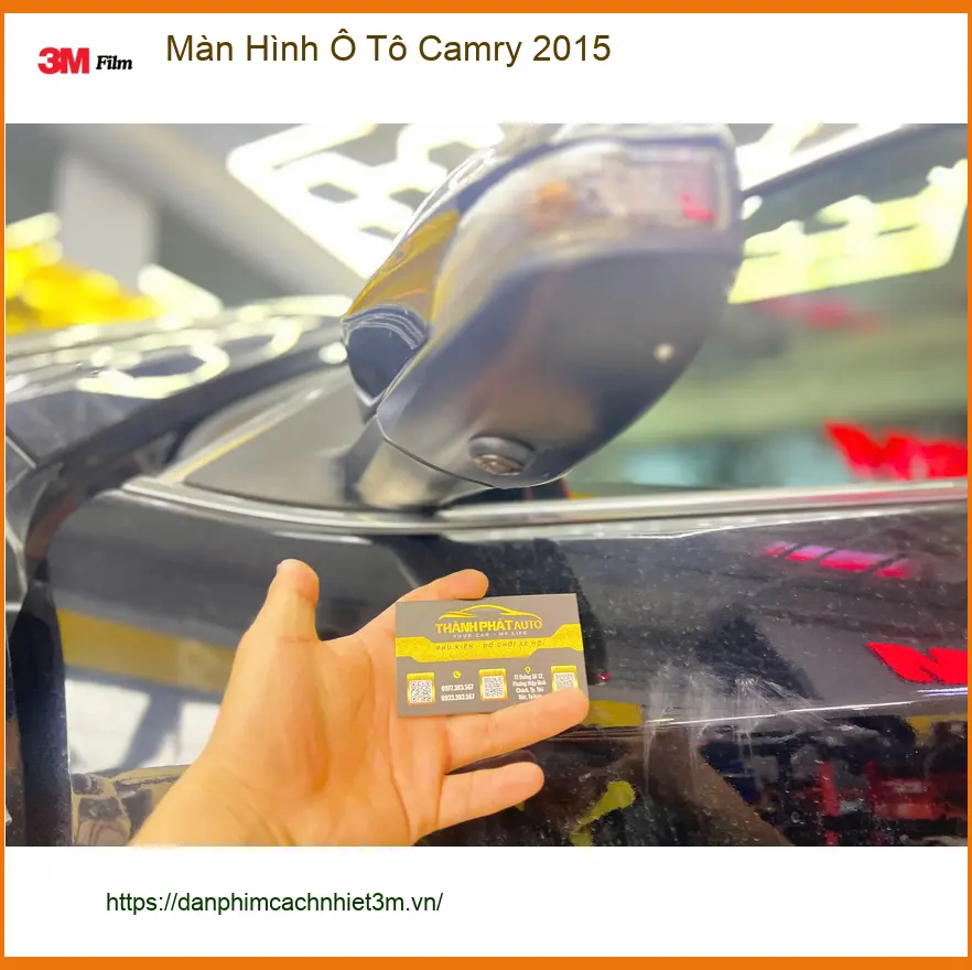 Chú Minh nâng cấp màn hình ô tô cho Camry 2015 tại Quận 9 vì màn zin quá cũ ảnh thực tế 4