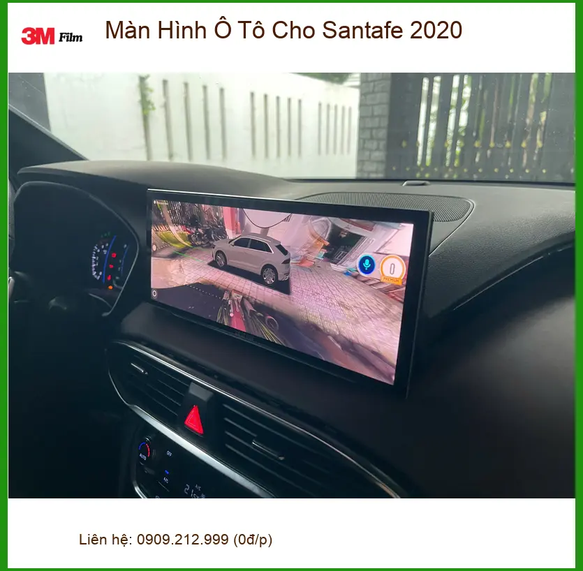 Anh Khải nâng cấp Màn Hình Ô Tô Santafe 2020 Quận 12 vì màn zin ít tính năng