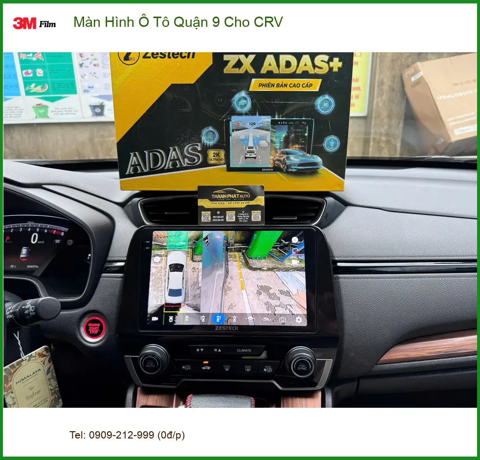 Anh Bách lắp màn hình ô tô cho CRV tại Quận 9 để nâng tầm trải nghiệm lái xe