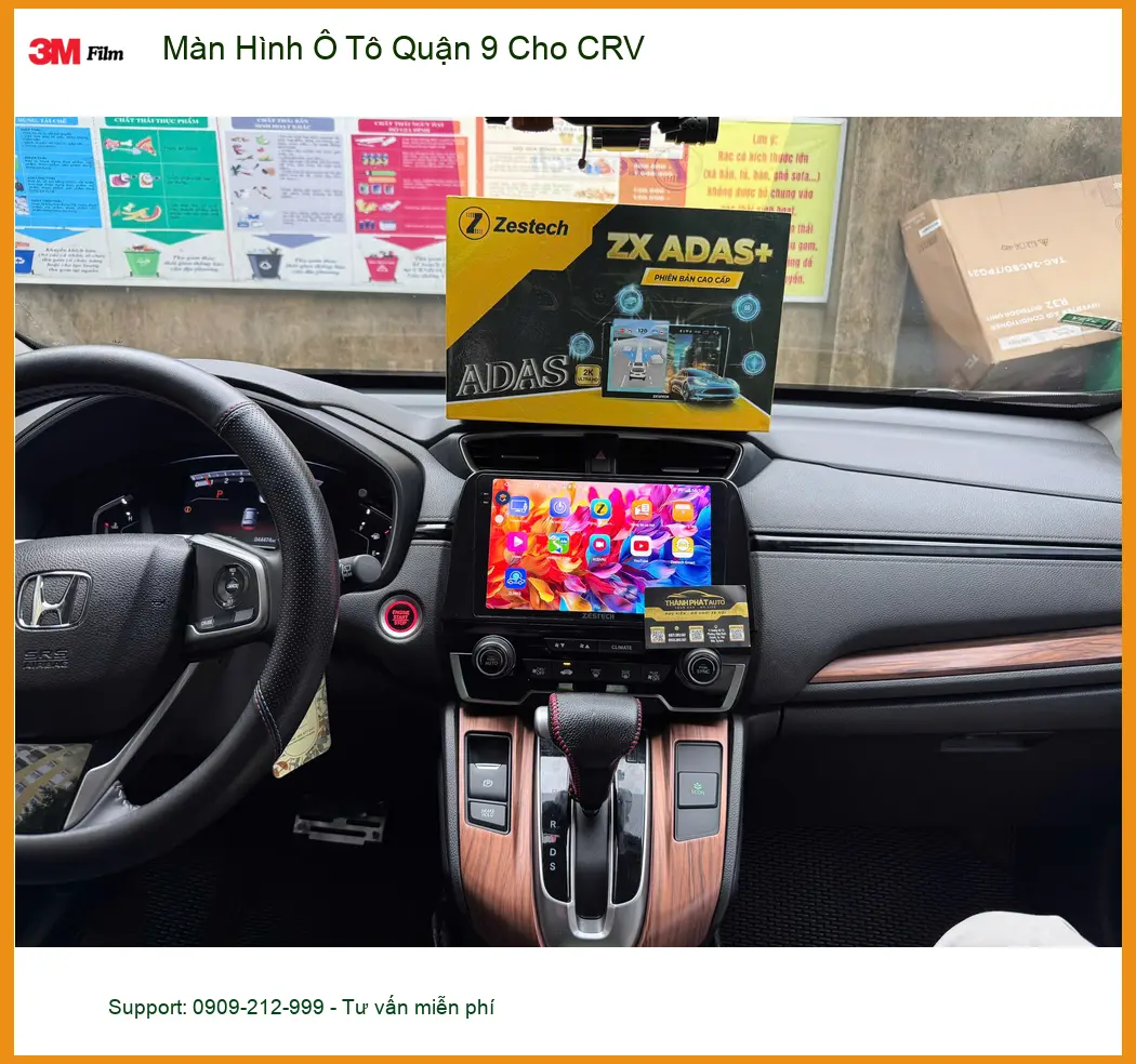 Anh Bách lắp màn hình ô tô cho CRV tại Quận 9 để nâng tầm trải nghiệm lái xe ảnh thực tế 5