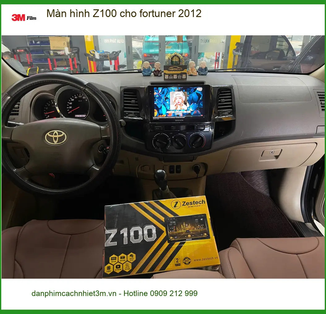 Anh Gia lắp Màn hình Z100 cho Fortuner 2012 tại Tân Bình xem bản đồ tiện lợi ảnh thực tế 2