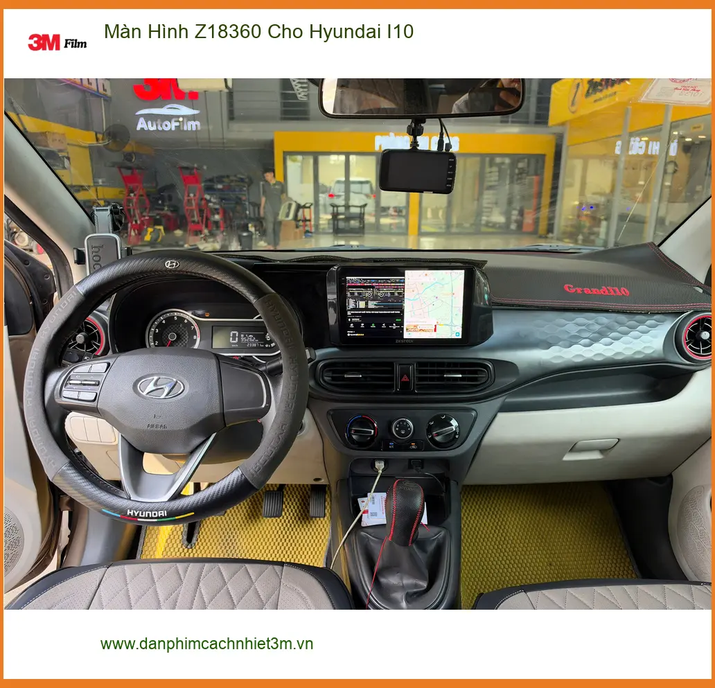 Chị Thảo nâng cấp màn hình Z18360 cho Hyundai I10 Quận 9 để có giải trí đỉnh cao ảnh thực tế 2