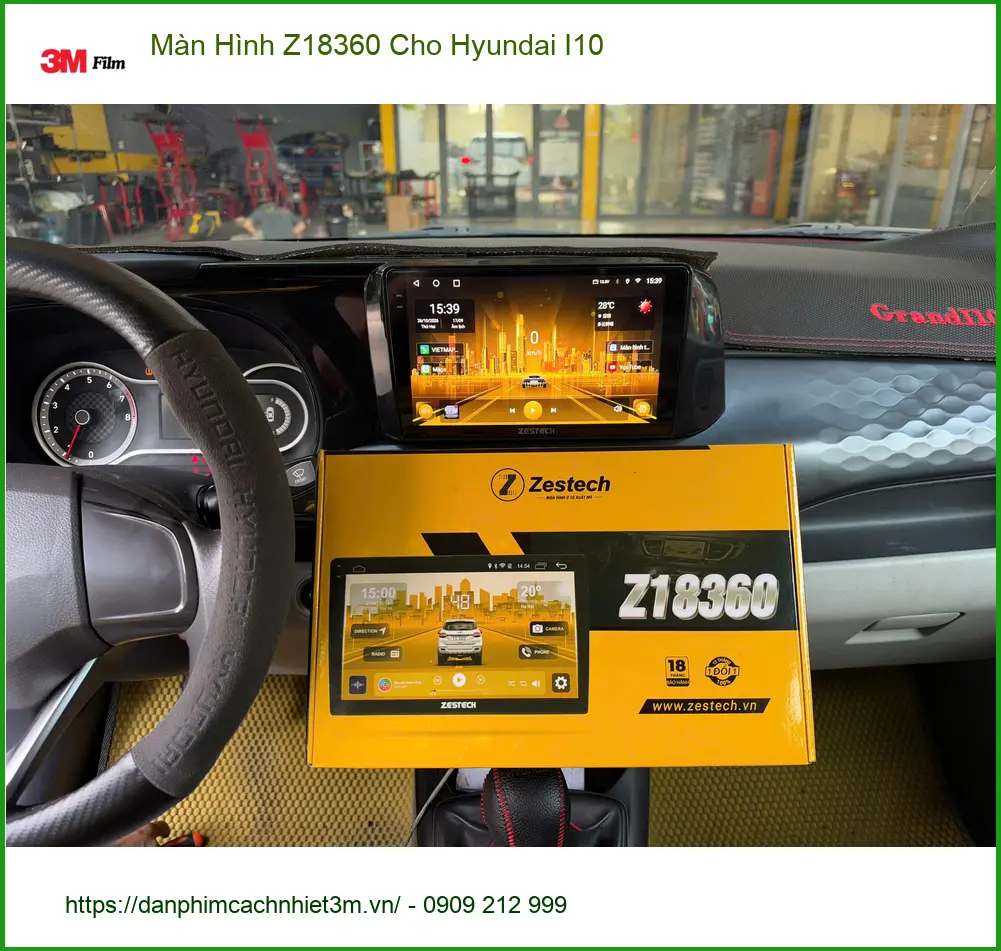 Chị Thảo nâng cấp màn hình Z18360 cho Hyundai I10 Quận 9 để có giải trí đỉnh cao ảnh thực tế 3