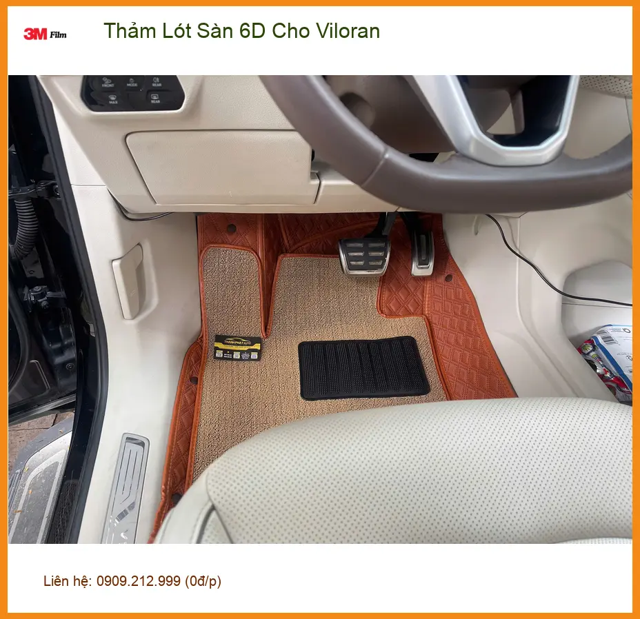 Anh Long lắp Thảm Lót Sàn 6D cho Viloran ở Quận 9 để giữ xe luôn sạch sẽ và sang trọng ảnh thực tế 2