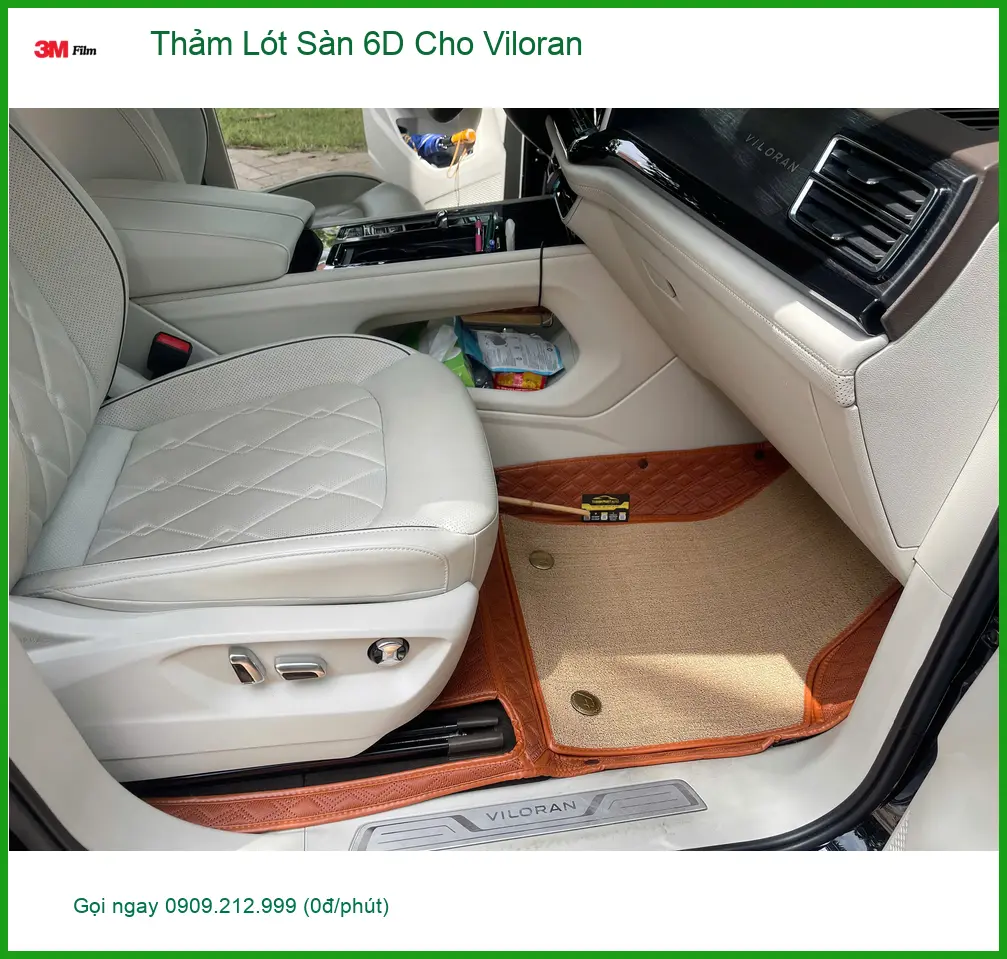 Anh Long lắp Thảm Lót Sàn 6D cho Viloran ở Quận 9 để giữ xe luôn sạch sẽ và sang trọng ảnh thực tế 3