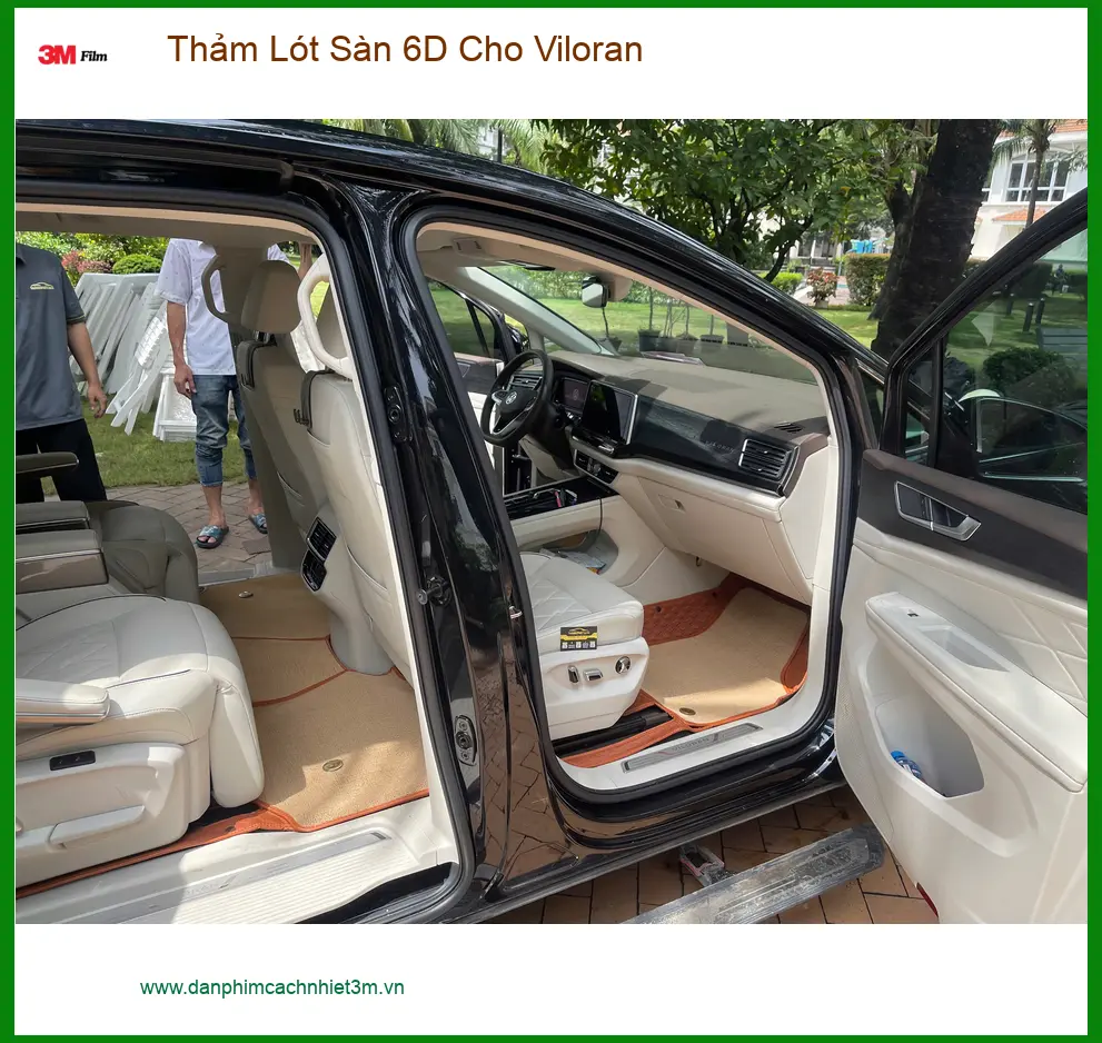 Anh Long lắp Thảm Lót Sàn 6D cho Viloran ở Quận 9 để giữ xe luôn sạch sẽ và sang trọng ảnh thực tế 4