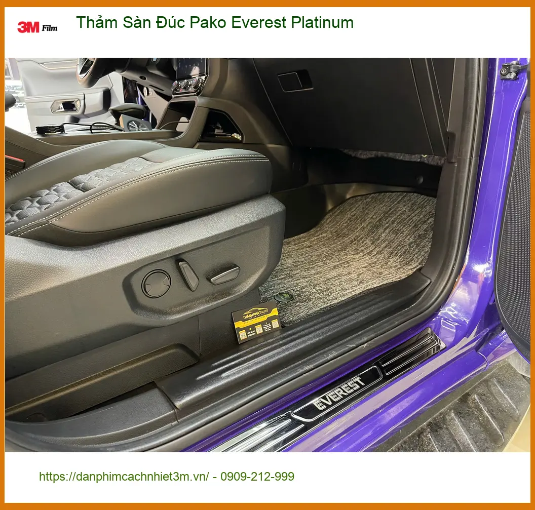 Chị Hằng lắp thảm sàn đúc Pako Everest Platinum cho Ford Everest tại Quận 9 ảnh thực tế 4