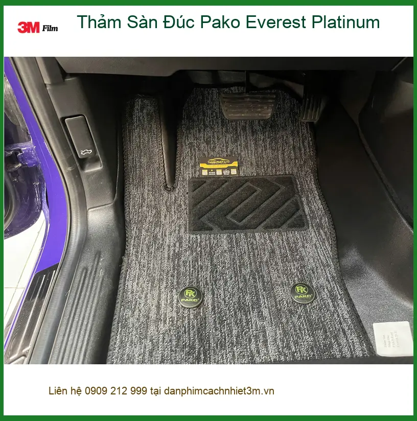 Chị Hằng lắp thảm sàn đúc Pako Everest Platinum cho Ford Everest tại Quận 9 ảnh thực tế 5