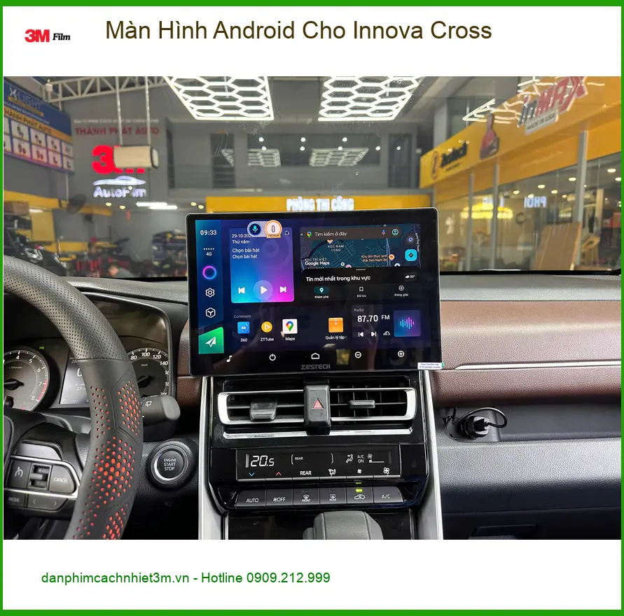 Anh Minh lắp màn hình Android cho Innova Cross tại Quận 9 vì màn zin thiếu tiện ích ảnh thực tế 2