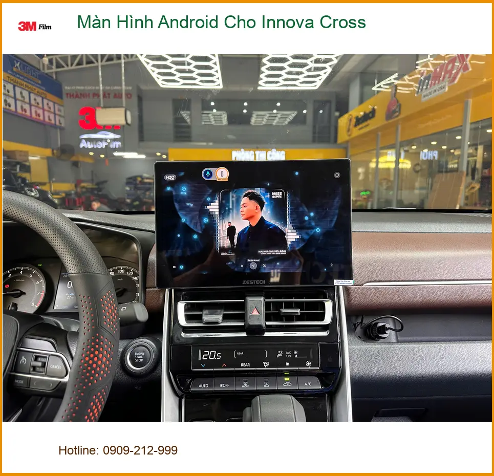 Anh Minh lắp màn hình Android cho Innova Cross tại Quận 9 vì màn zin thiếu tiện ích ảnh thực tế 5